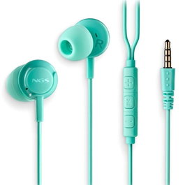 NGS Auriculares Intrauditivos Cross Drift con Micrófono Jack 3.5 mm Verdes
